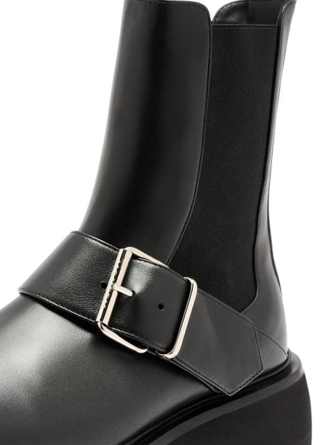 Alexander McQueen Sofa buckle-fastening boots - Black