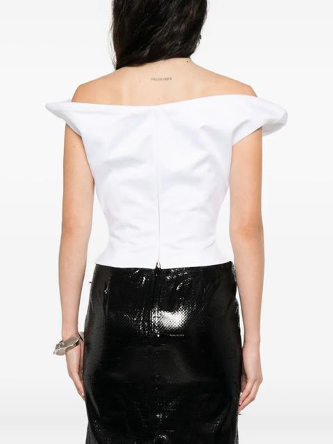 Magda Butrym cropped blouse - White