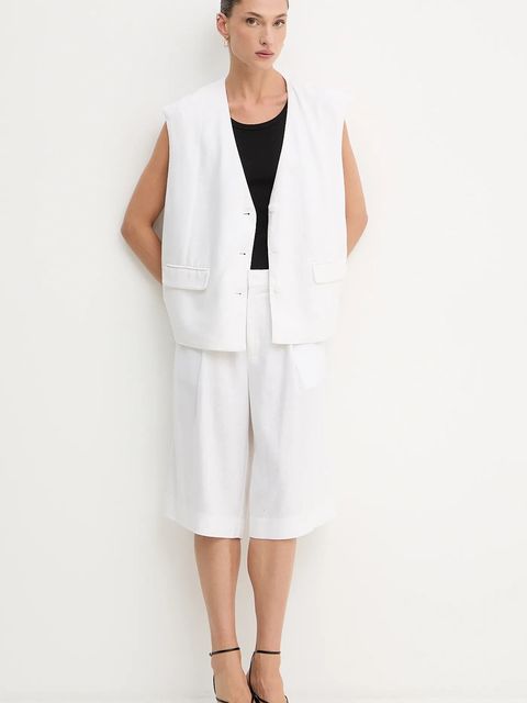 Gestuz kamizelka z domieszką lnu - zdjęcie produktu nr 2