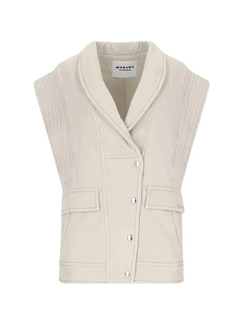 ISABEL MARANT quilted-design gilet - Neutrals - zdjęcie produktu nr 1