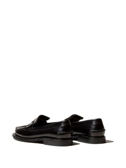Hereu fringes leather loafers - Black