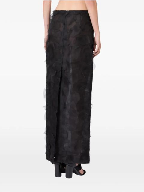 Max Mara Adepto ruffled maxi skirt - Black