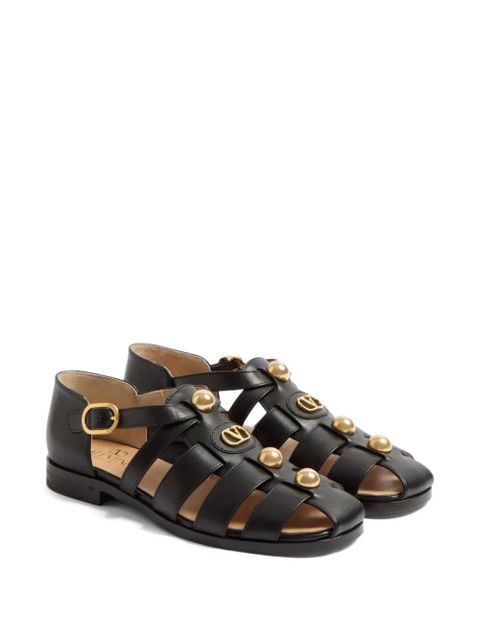 Valentino Garavani 20mm VLogo Signature fisherman sandals - Black