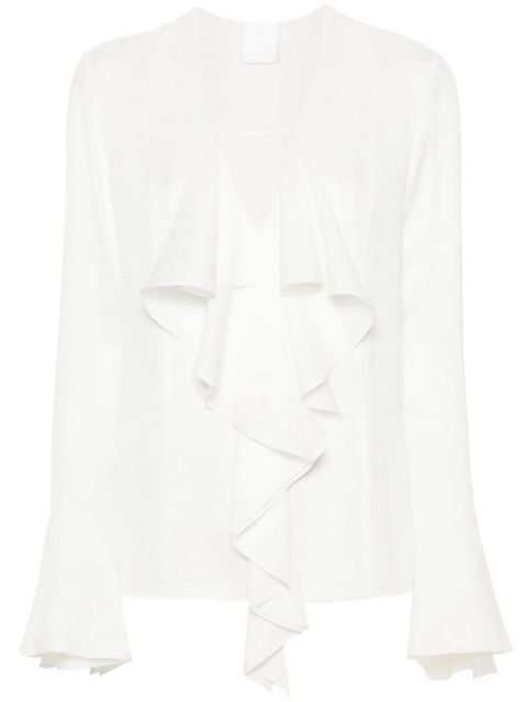 Givenchy 4G-jacquard silk blouse - White - zdjęcie produktu nr 1