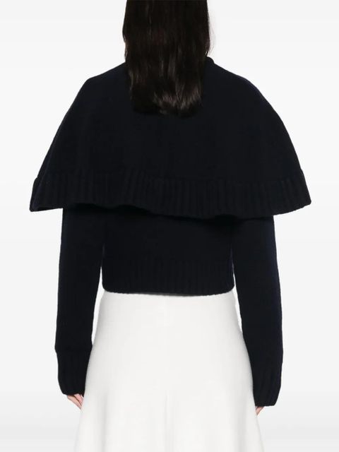 Chloé cape-design cardigan - Blue