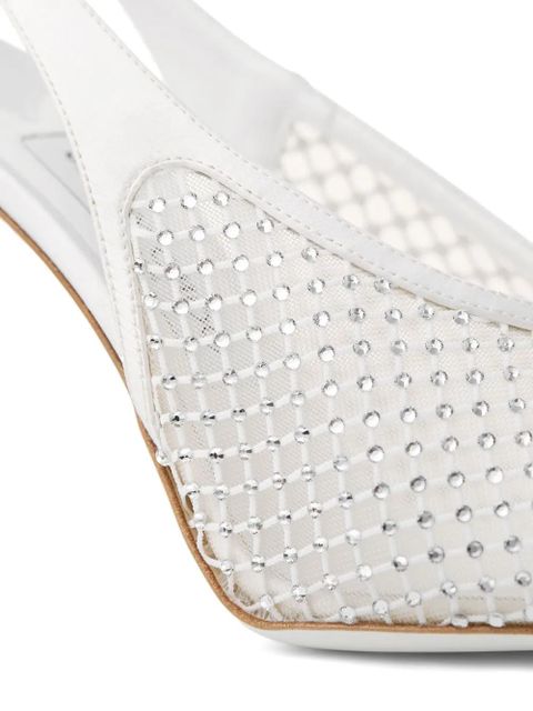 Jimmy Choo 95mm Isa pumps - White - zdjęcie produktu nr 2