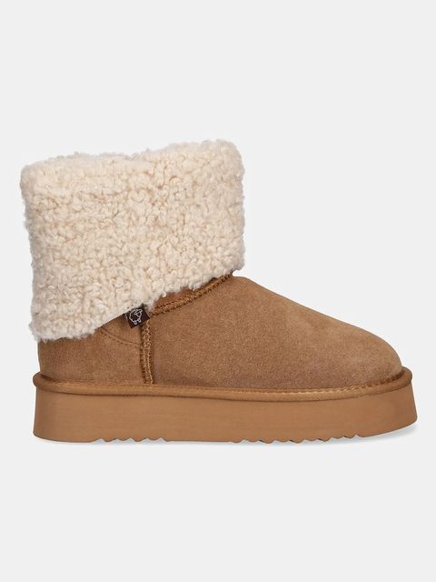 Answear.LAB śniegowce zamszowe kolor brązowy - zdjęcie produktu nr 2