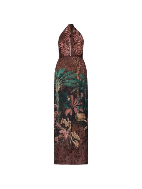 Johanna Ortiz Wild Horizons floral-pattern maxi dress - Brown - zdjęcie produktu nr 1