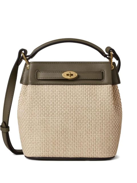 Mulberry raffia leather bucket bag - Neutrals