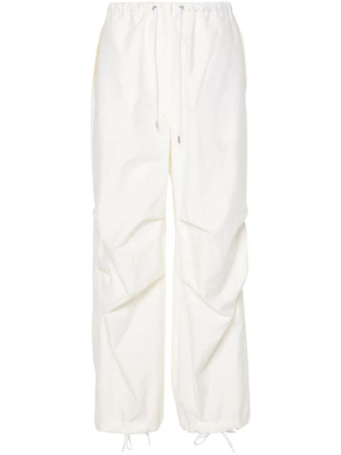 Acne Studios drawstring wide-leg trousers - White - zdjęcie produktu nr 1