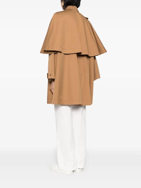 Chloé cotton gabardine parka coat - Brown