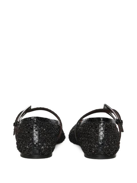 Paris Texas buckle-fastening ballet flats - Black