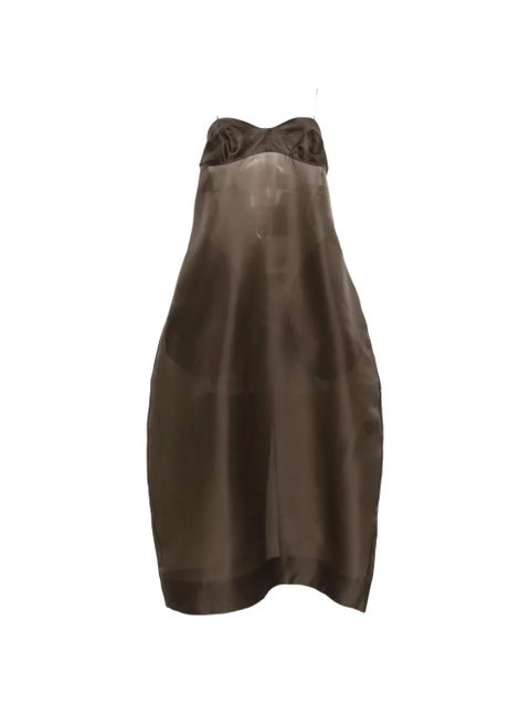 Róhe bustier sheer midi dress - Brown - zdjęcie produktu nr 1