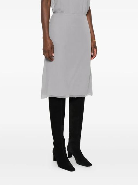 TOTEME slip mini skirt - Grey