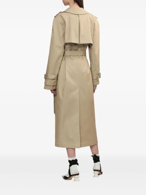 SHUSHU/TONG button-up trench coat - Neutrals