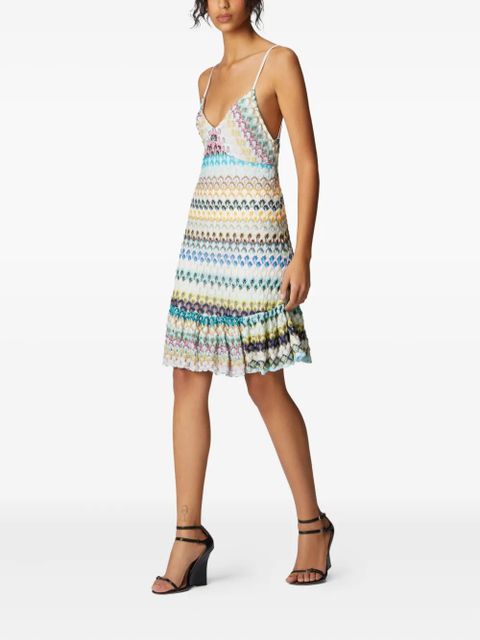 Missoni knitted mini dress - Blue