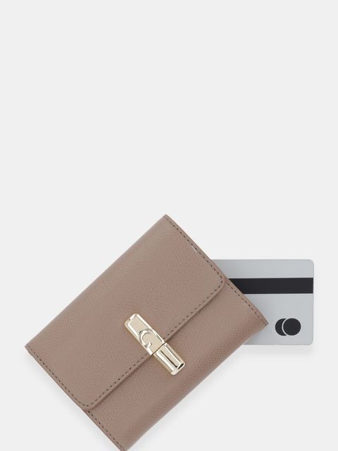 Furla portfel skórzany damski kolor beżowy WP00564 ARE000 4563S