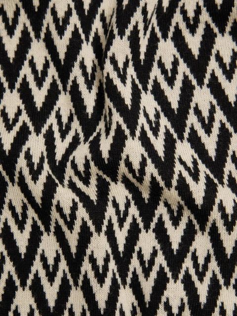 Valentino Garavani geometric-pattern T-shirt - Neutrals