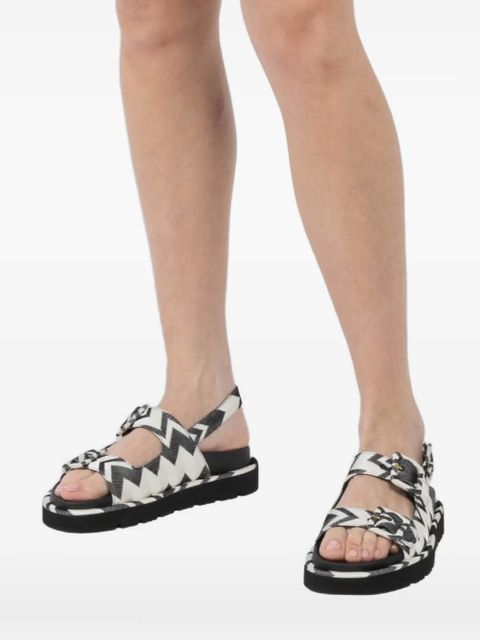 Missoni zigzag buckle sandals - Black - zdjęcie produktu nr 2