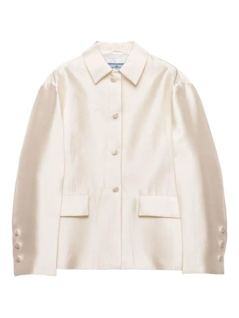 Prada three-button flap-pocket jacket - Neutrals - zdjęcie produktu nr 1