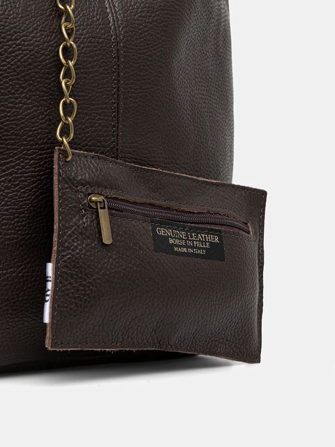 Answear.LAB torebka skórzana kolor brązowy - zdjęcie produktu nr 2