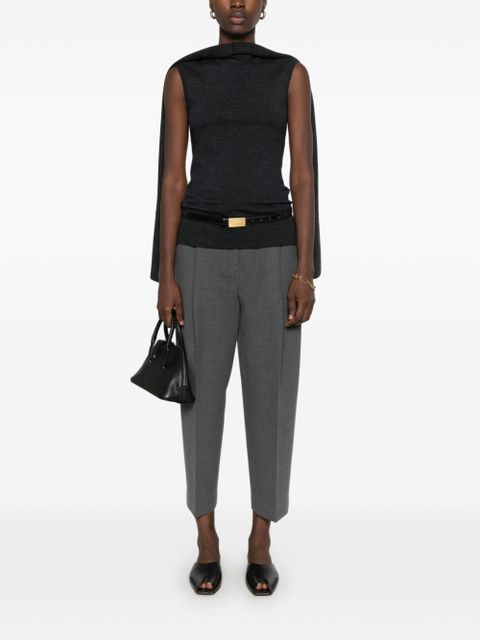 TOTEME scarf-detailing sleeveless top - Grey - zdjęcie produktu nr 2