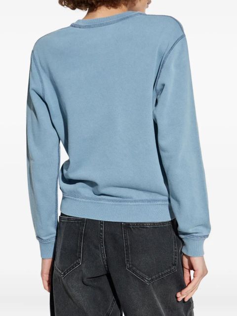 MARANT ÉTOILE logo-embroidered cotton sweatshirt - Blue - zdjęcie produktu nr 2