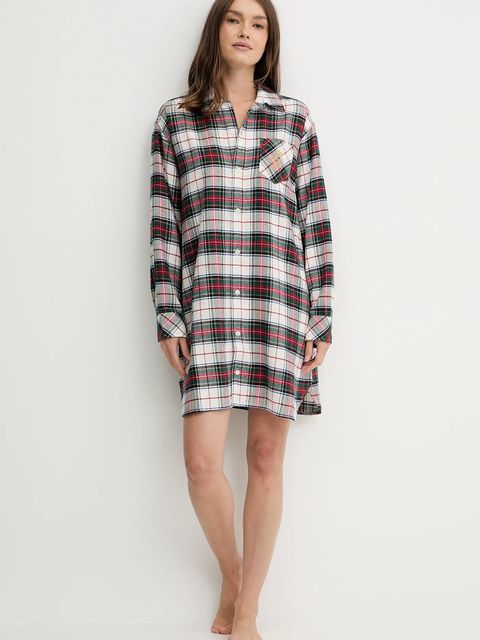 Lauren Ralph Lauren koszula nocna damska kolor beżowy ILN32457