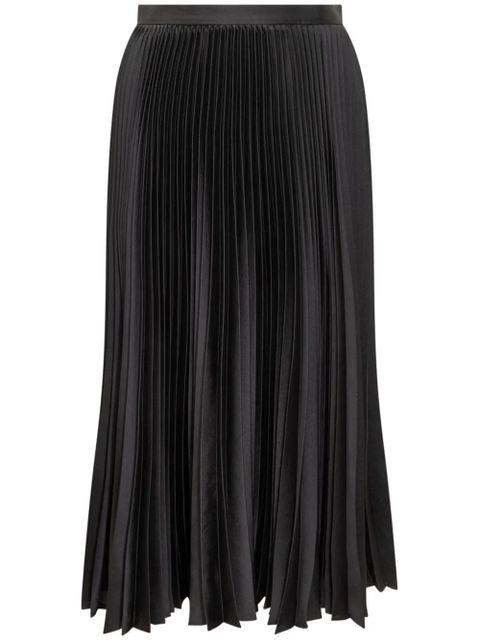 Jil Sander pleated midi skirt - Black - zdjęcie produktu nr 1