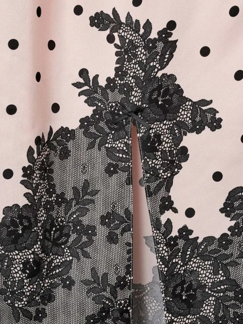 Marc Jacobs Trompe L'Oeil dots midi skirt - Pink