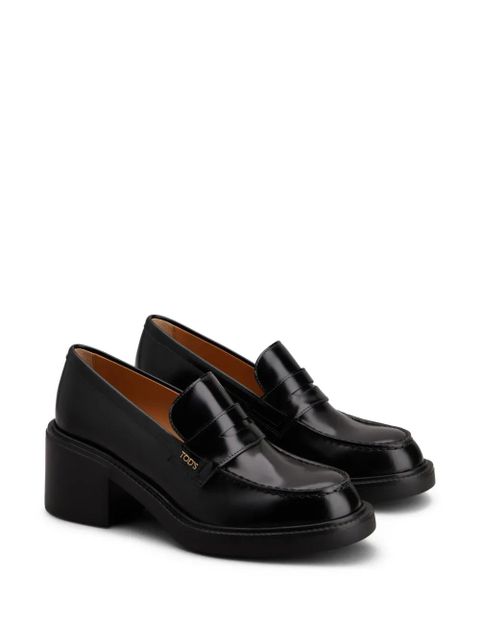 Tod's 60mm leather loafers - Black