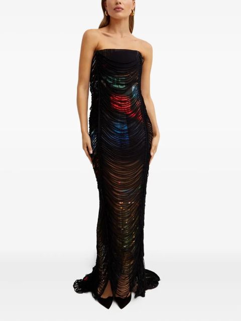 Jean Paul Gaultier printed cut-out maxi dress - Black - zdjęcie produktu nr 1