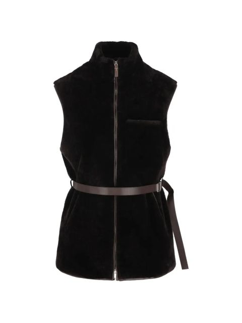 Tod's zip-belt waistcoast - Black - zdjęcie produktu nr 1