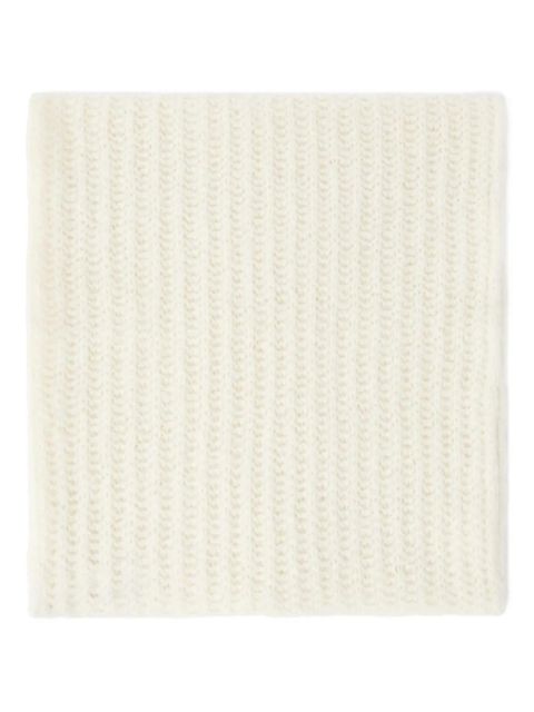 PINKO ribbed-knit scarf - White - zdjęcie produktu nr 2