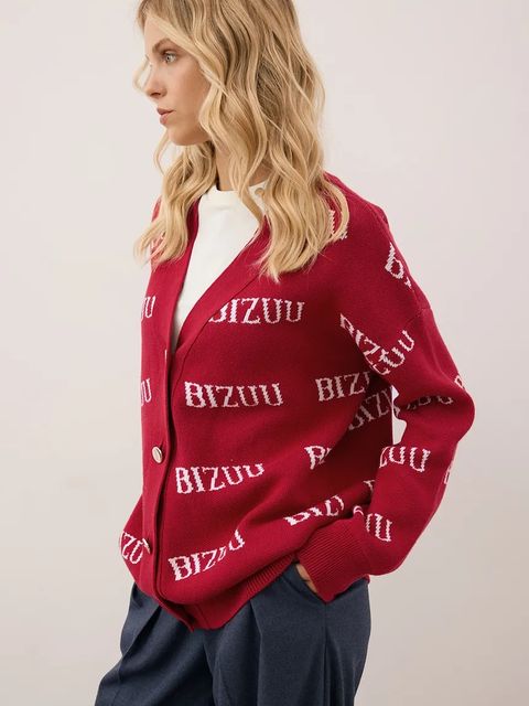 Bizuu kardigan bawełniany KYLE damski kolor bordowy KYLE BORDOWY - zdjęcie produktu nr 2