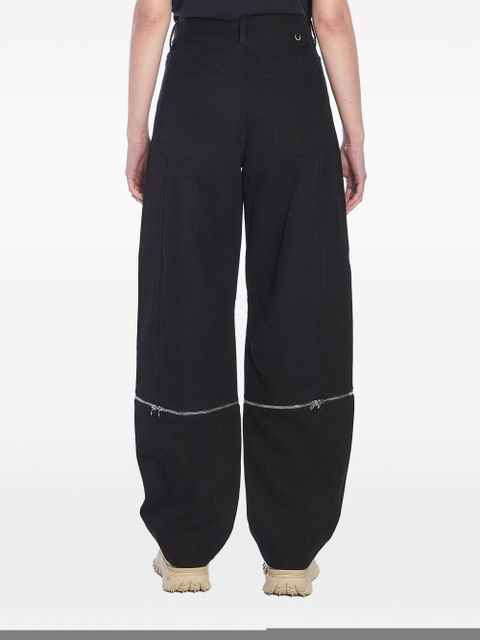 Moncler cotton baggy pants - Black
