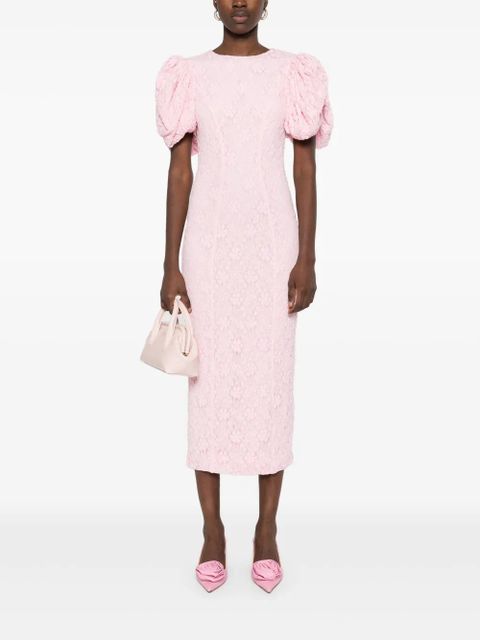 ROTATE BIRGER CHRISTENSEN lace fitted midi dress - Pink - zdjęcie produktu nr 2
