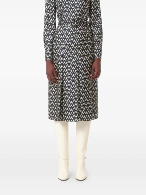 Valentino Garavani Toute La V pleated skirt - Blue - zdjęcie produktu nr 2