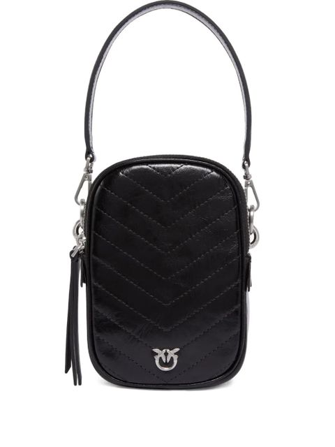 PINKO chevron-quilted leather mini bag - Black - zdjęcie produktu nr 1