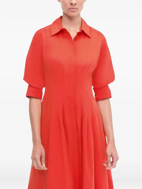 Simkhai shirt midi day dress - Red