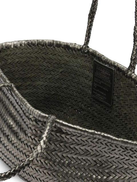 DRAGON DIFFUSION woven-design tote bag - Silver