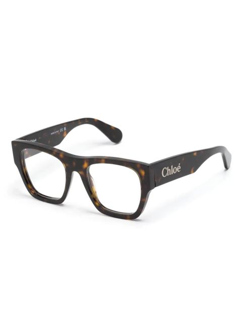 Chloé Eyewear square-frame glasses - Brown - zdjęcie produktu nr 2