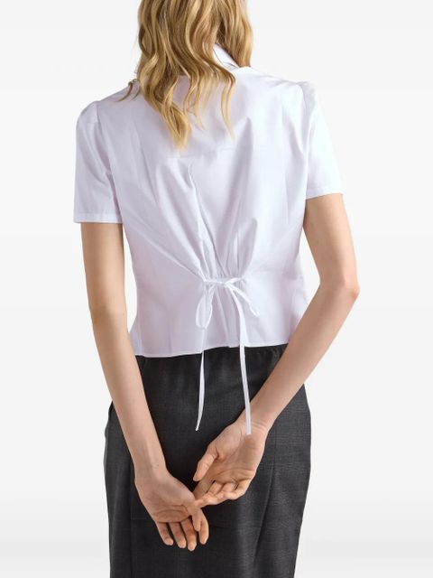 Prada flared button shirt - White