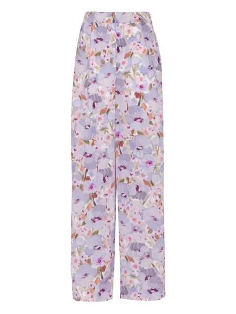 Balmain Poppy Flower trousers - Purple - zdjęcie produktu nr 1
