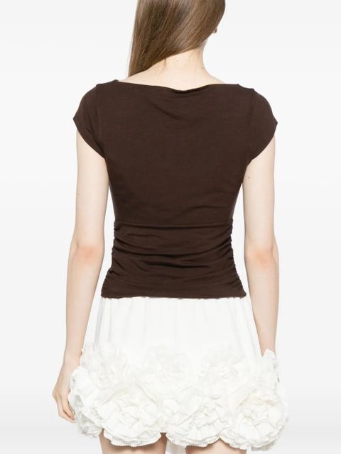 Reformation Madelyn knit top - Brown - zdjęcie produktu nr 2