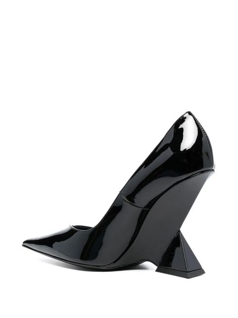The Attico Cheope 105mm pointed-toe pumps - Black