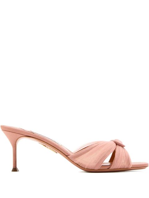 Aquazzura 65mm knot-detail sandals - Pink - zdjęcie produktu nr 1