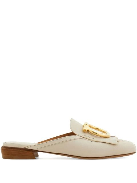 Ferragamo fringed Gancio mules - White - zdjęcie produktu nr 1