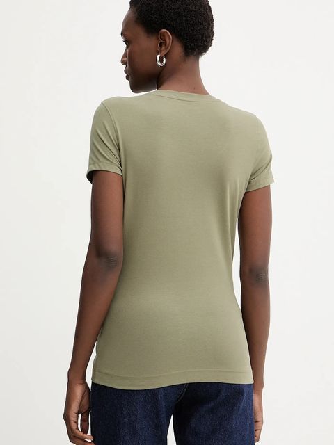 Guess t-shirt damski kolor zielony W5YI16 J1314 - zdjęcie produktu nr 2