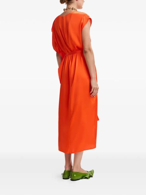 Essentiel Antwerp belted midi dress - Orange